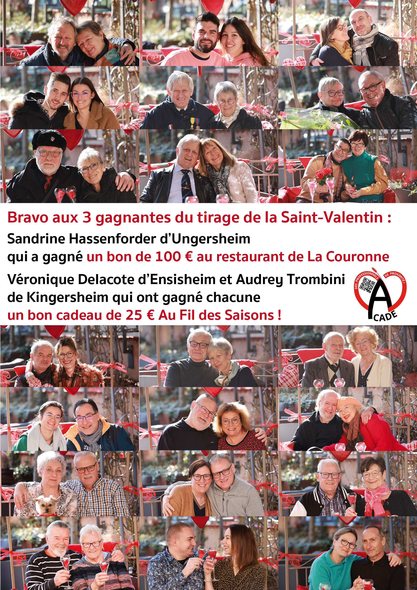 You are currently viewing Bravo aux 3 gagnantes de la Saint-Valentin